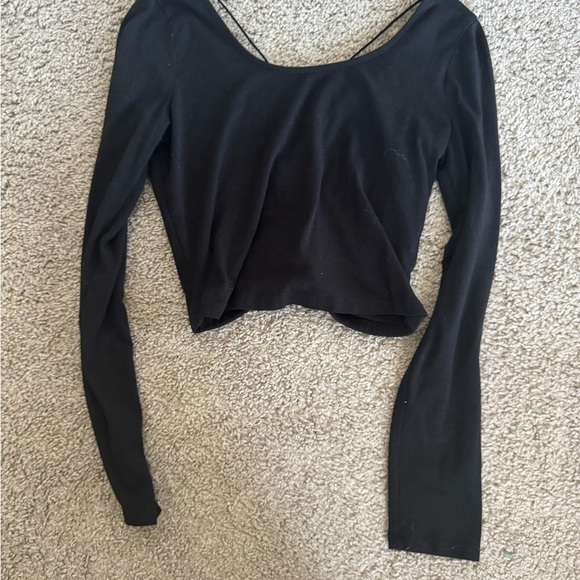 Black Long Sleeve Women's Top - Picture 1 of 3